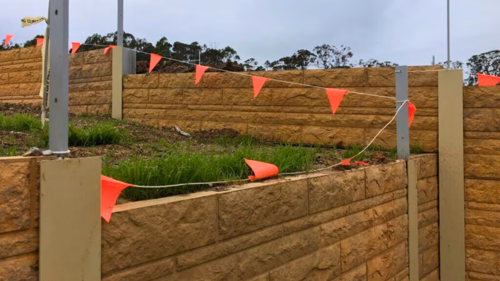 Westcon Landscaping retaining wall project