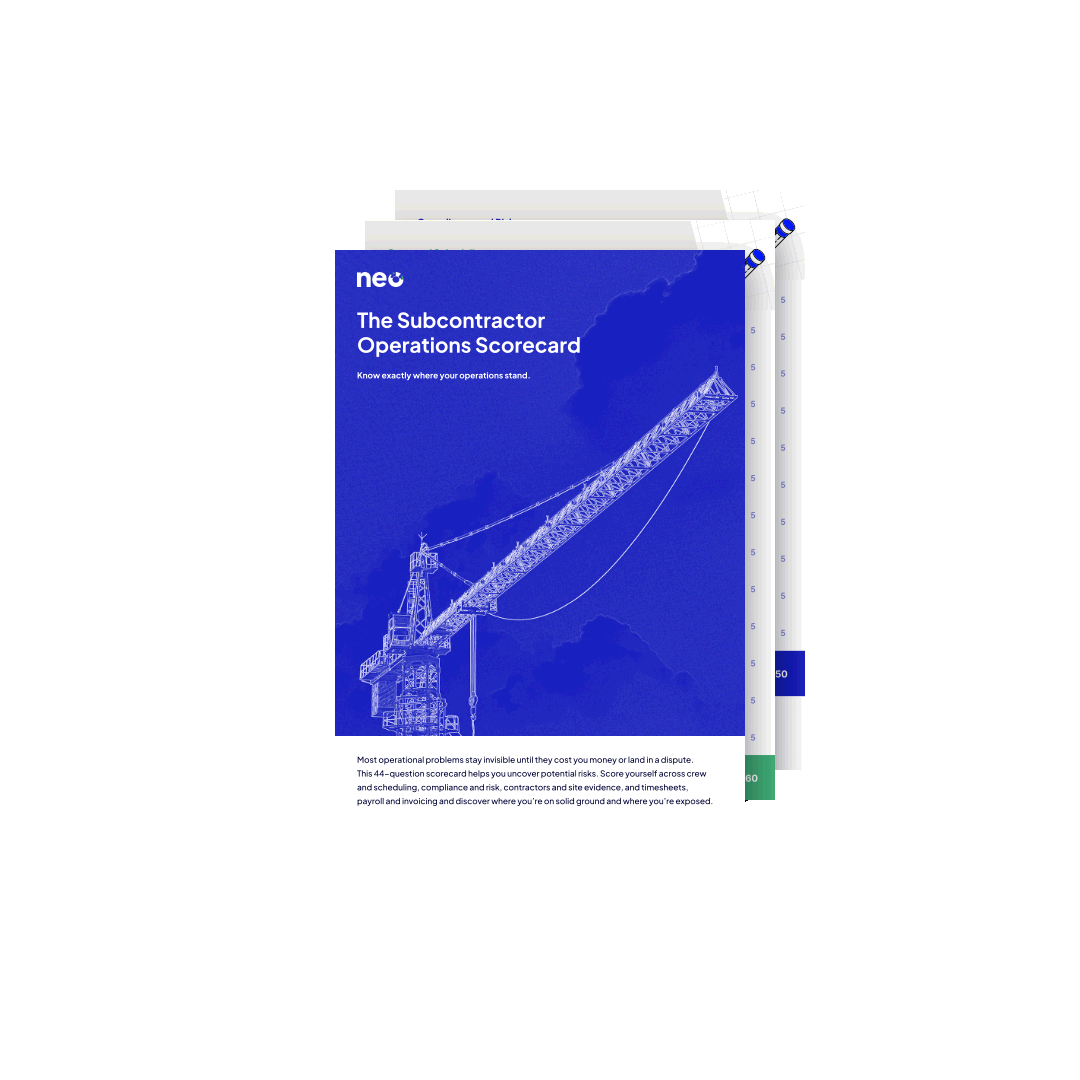 Subcontractor Operations Scorecard PDF Preview