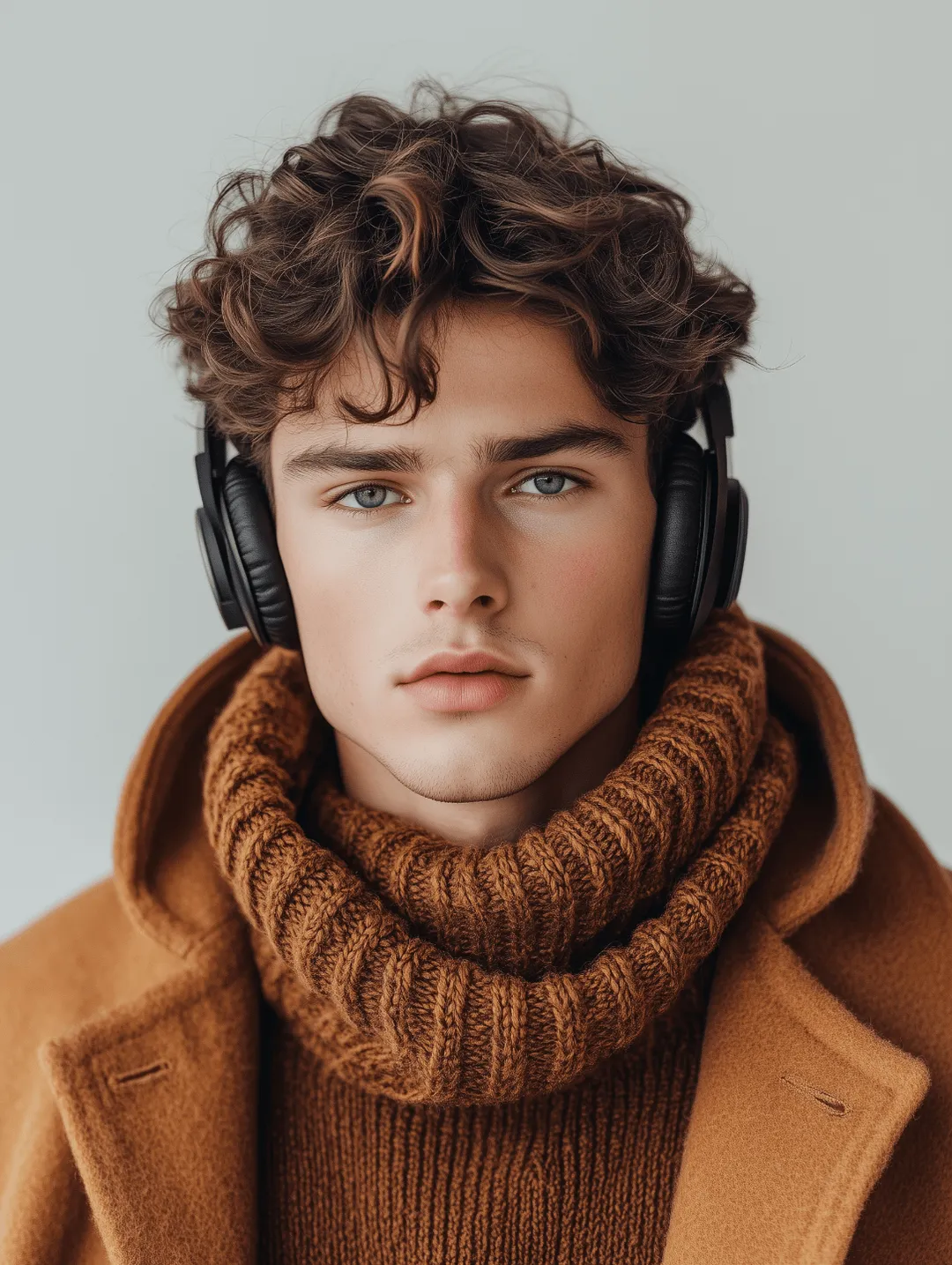 man wearing headphones
