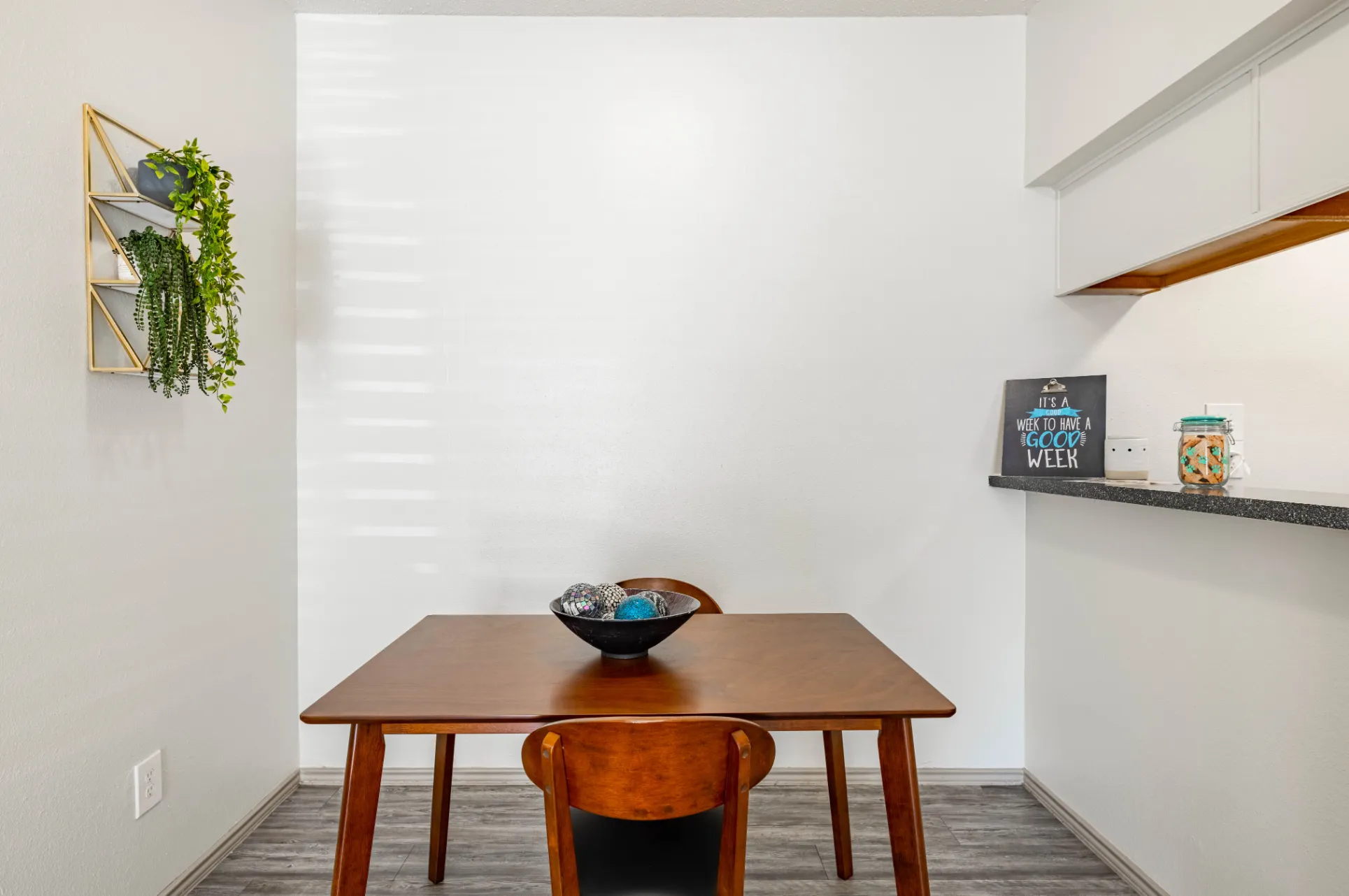 dining area with table and chairs