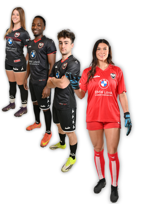 Joueurs et joueuses des équipes semi-professionnelles de l’AS Laval