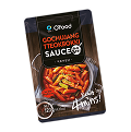 Packet of Ottogi Gochujang Tteokbokki Sauce with image of Korean rice cakes in spicy red sauce.