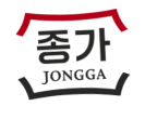 Stylized logo with Korean characters above the word JONGGA inside a badge-like shape.