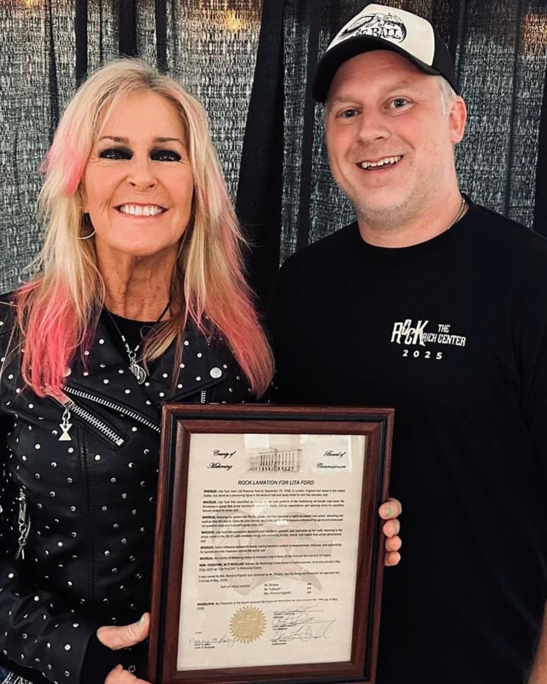 Jake Ellis and Lita Ford