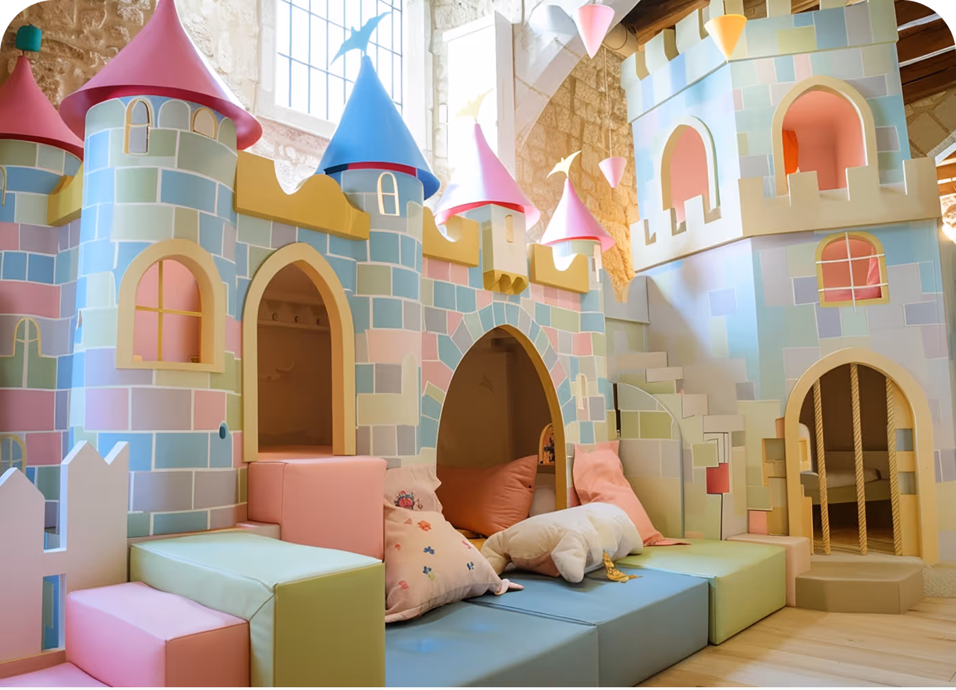 Mini town role-play attraction