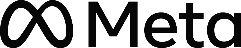 Meta company logo with a stylized infinity symbol and the word Meta.