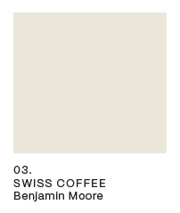 Benjamin Moore - Swiss Coffee colour
