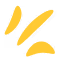 Text decor yellow brush strokes