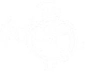 White alarm clock illustration