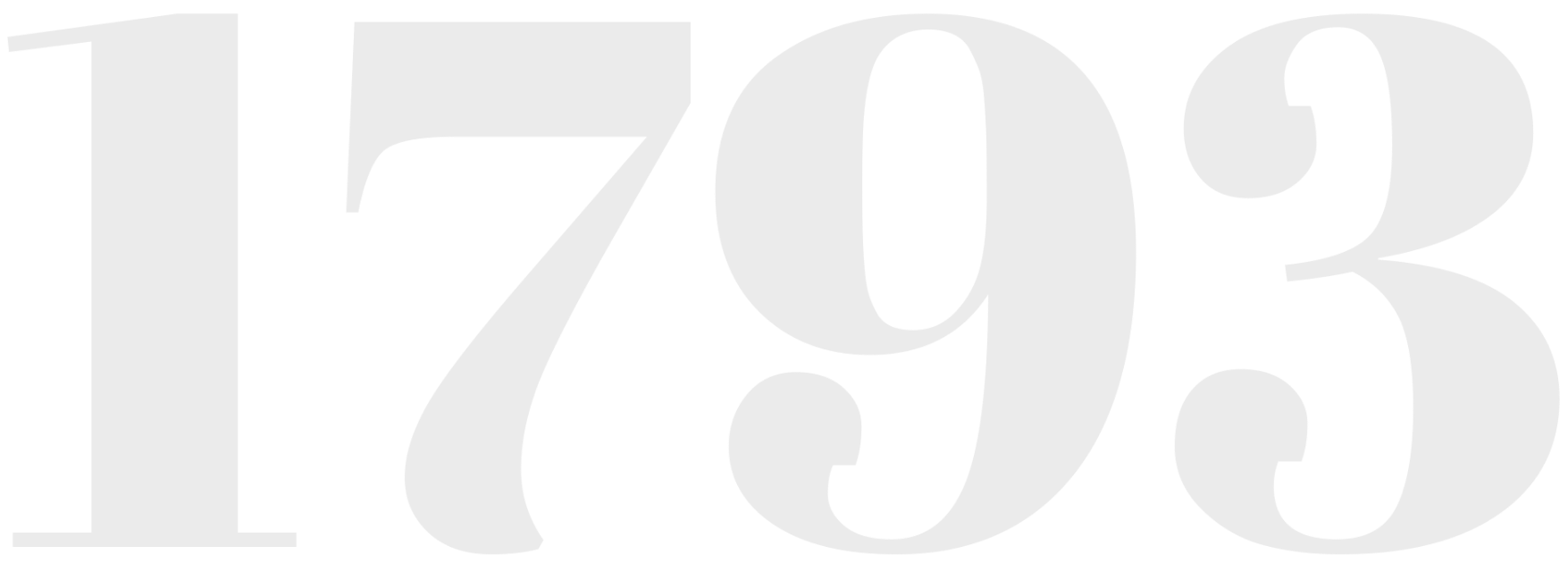 1793 logo numbering