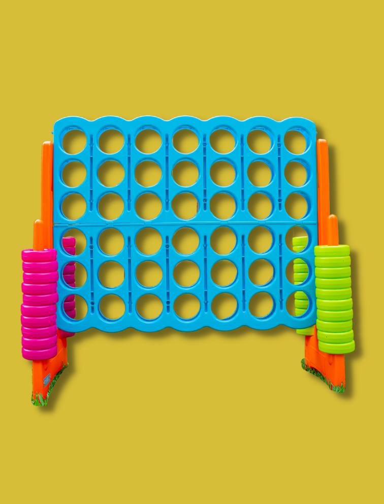 Jumbo Connect 4 | Yard Game Rentals Dallas