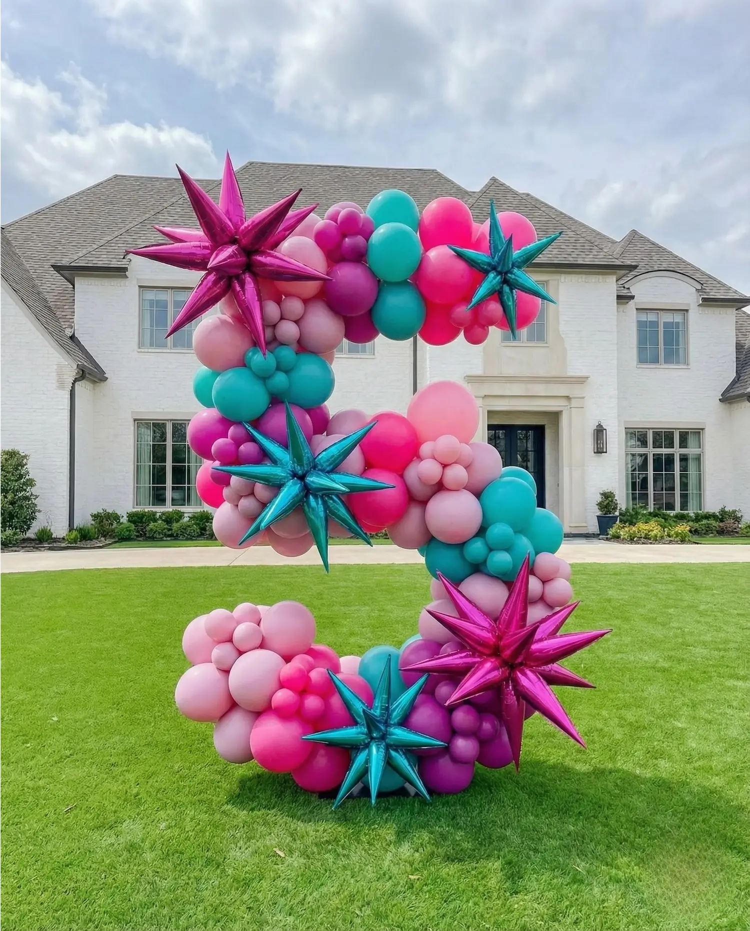 Yard Balloon Numbers | Custom Number & Letter Balloons Dallas