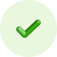 A green checkmark in a white circle