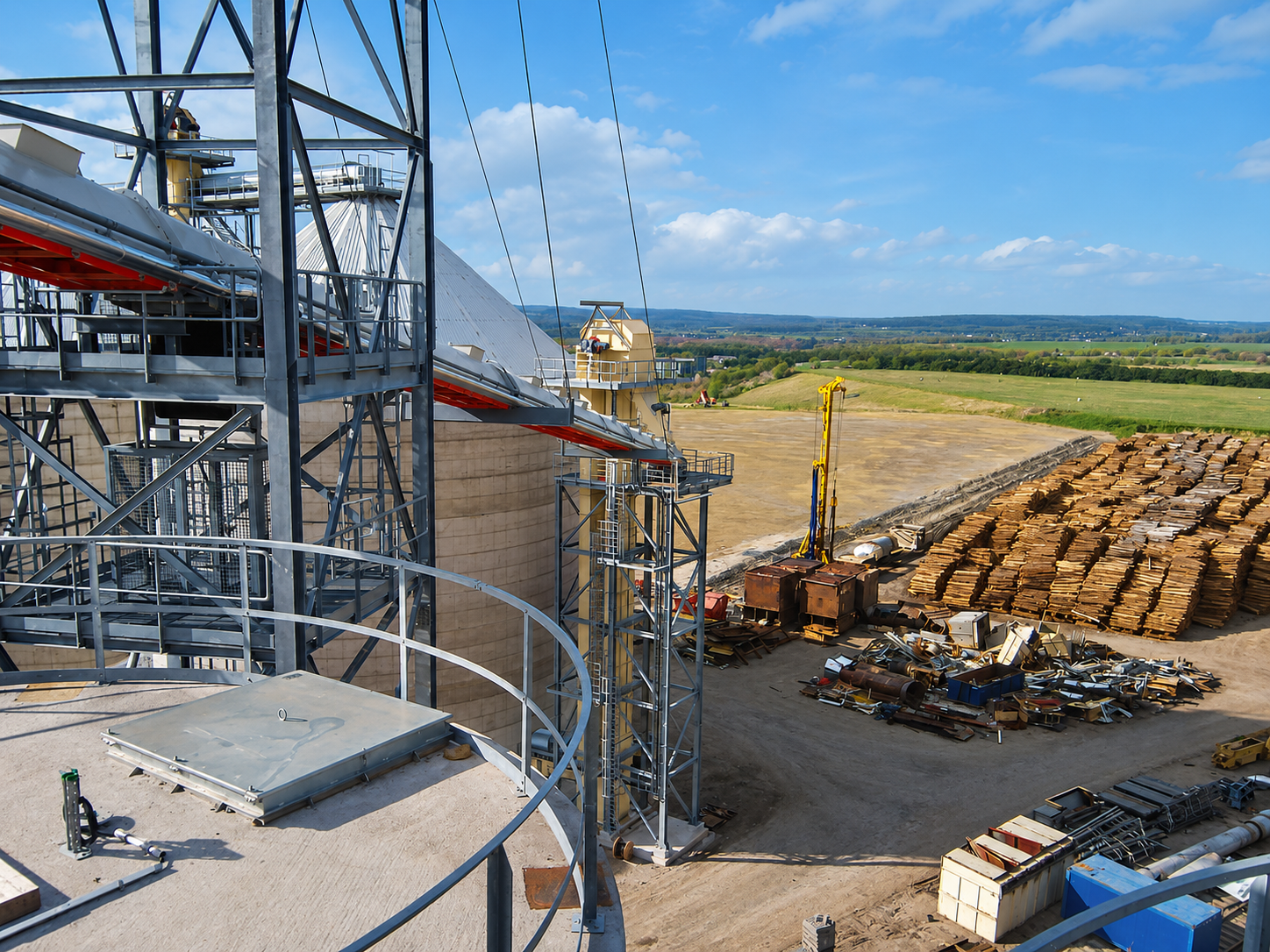 Steel structure silo