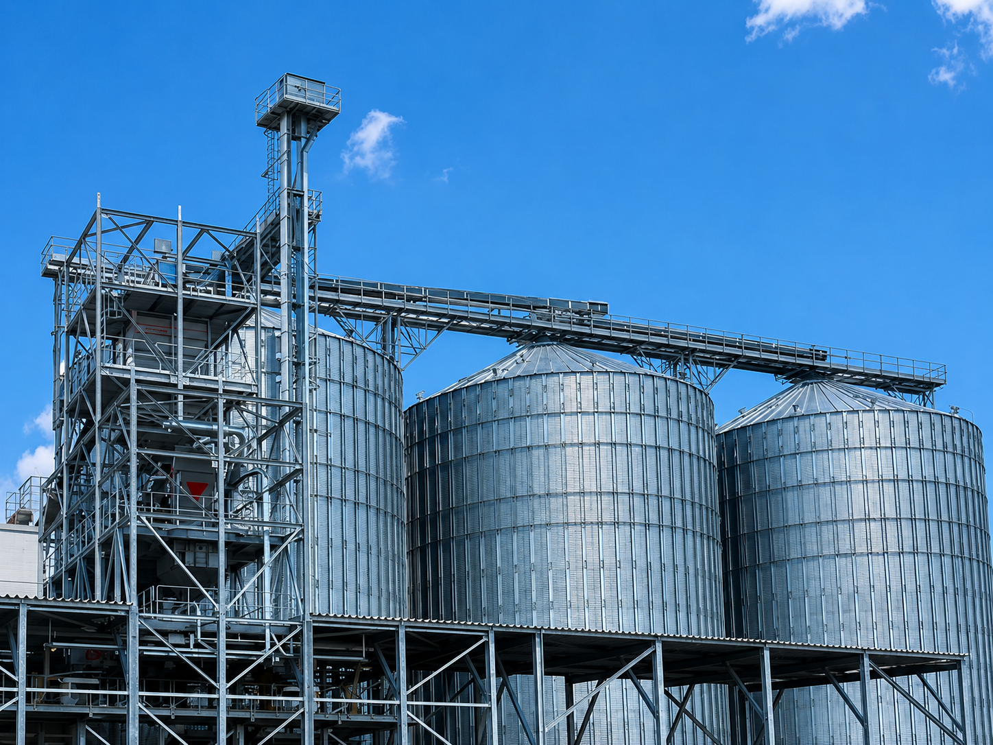 Silo structure nearing completion