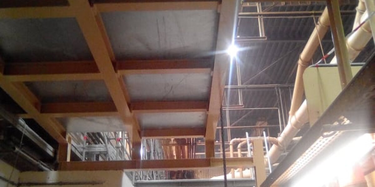 Industrial steel platforms and structures in Sandebeck