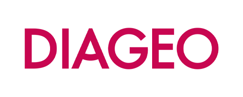 Diageo logo in red text on a white background.