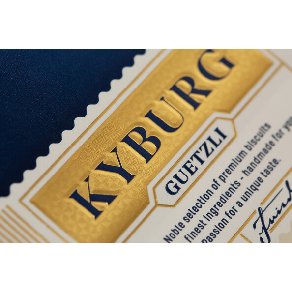 Kyburg Guetzli Flat-bottom pouches with exclusive appearance