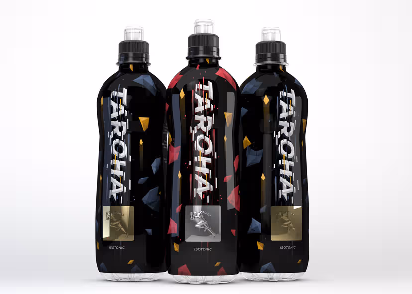 Taroha - an example of the creative power of 3D images on shrink sleeves using hot stamping