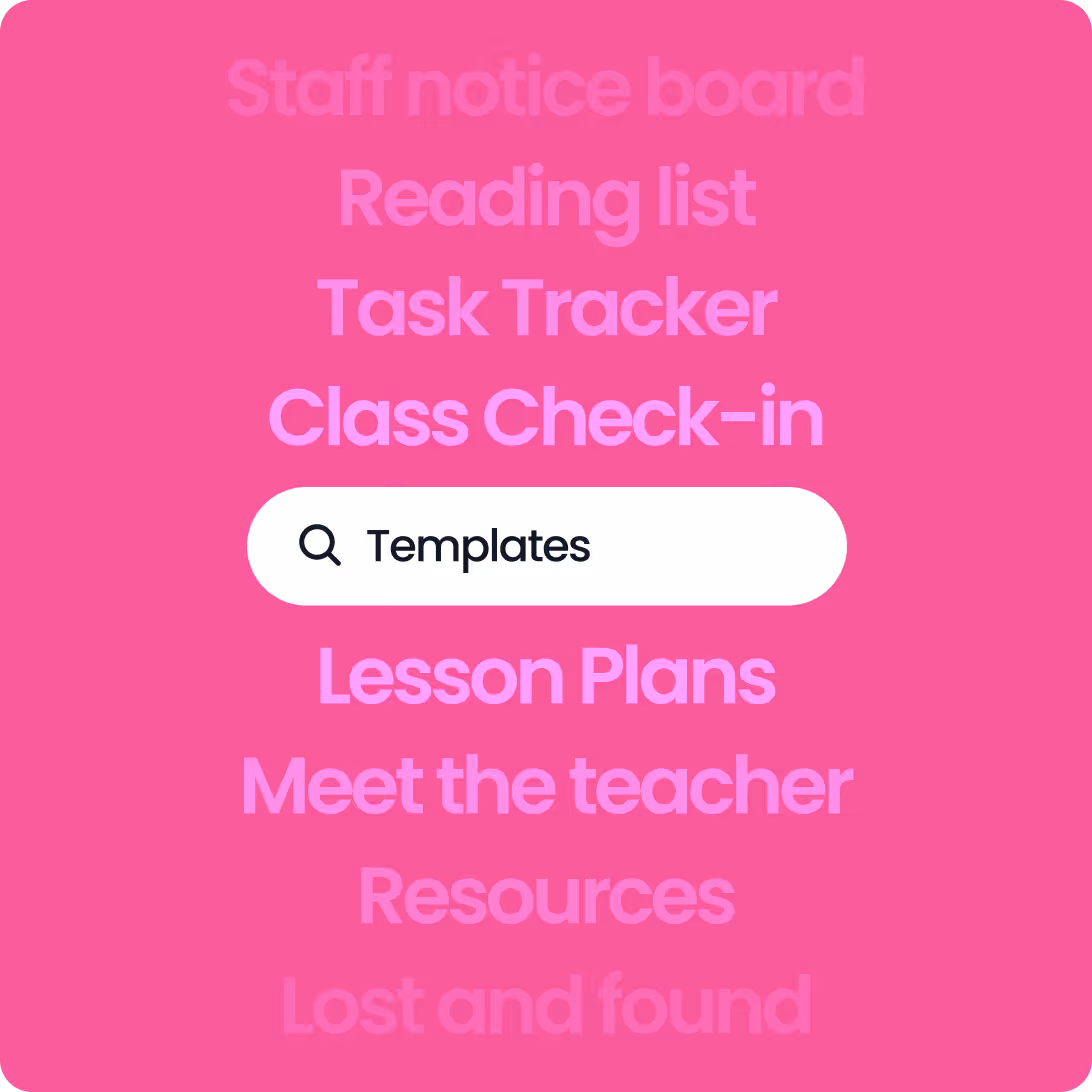 Template search illustration