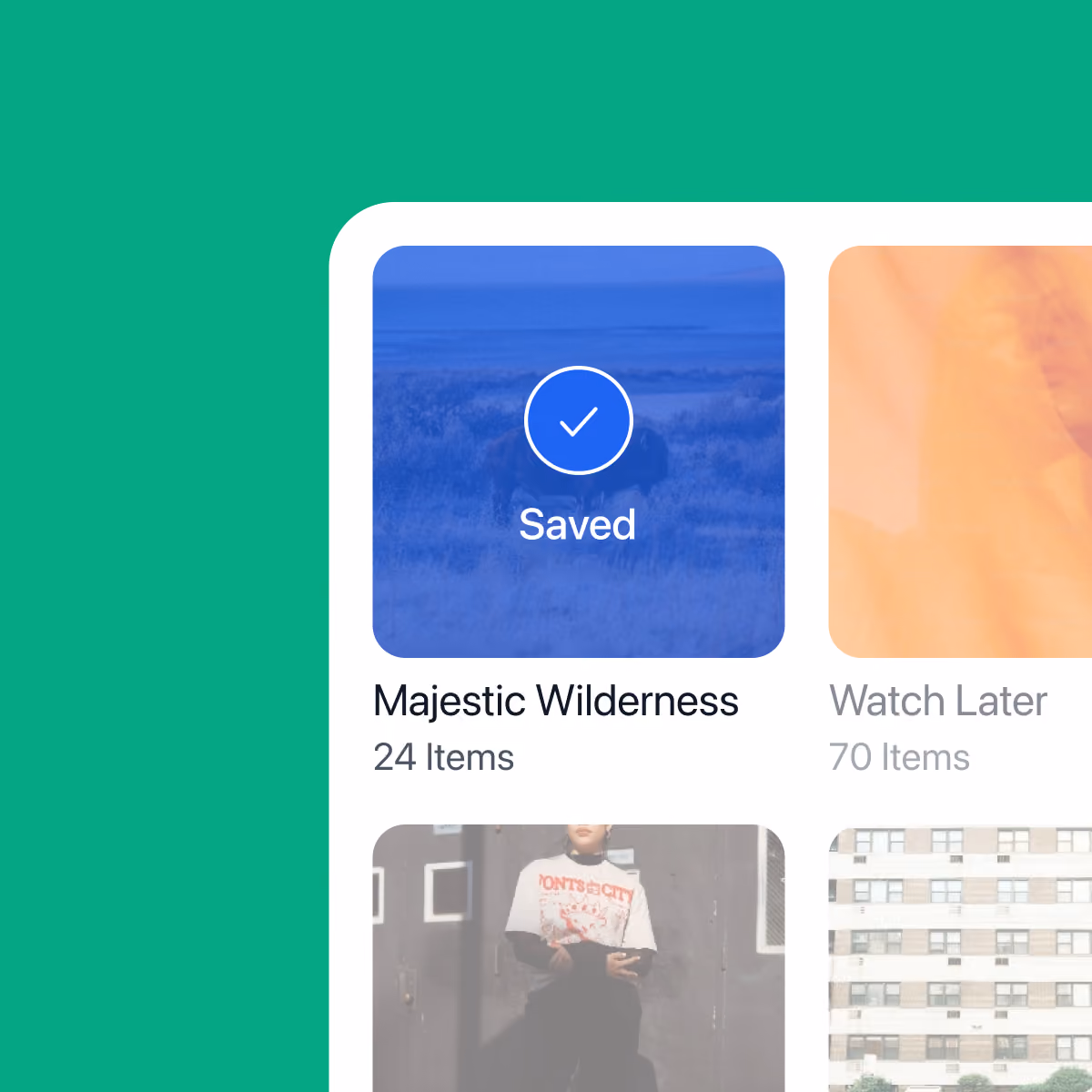 An image of the wakelet browser extension, with an item being saved into a collection