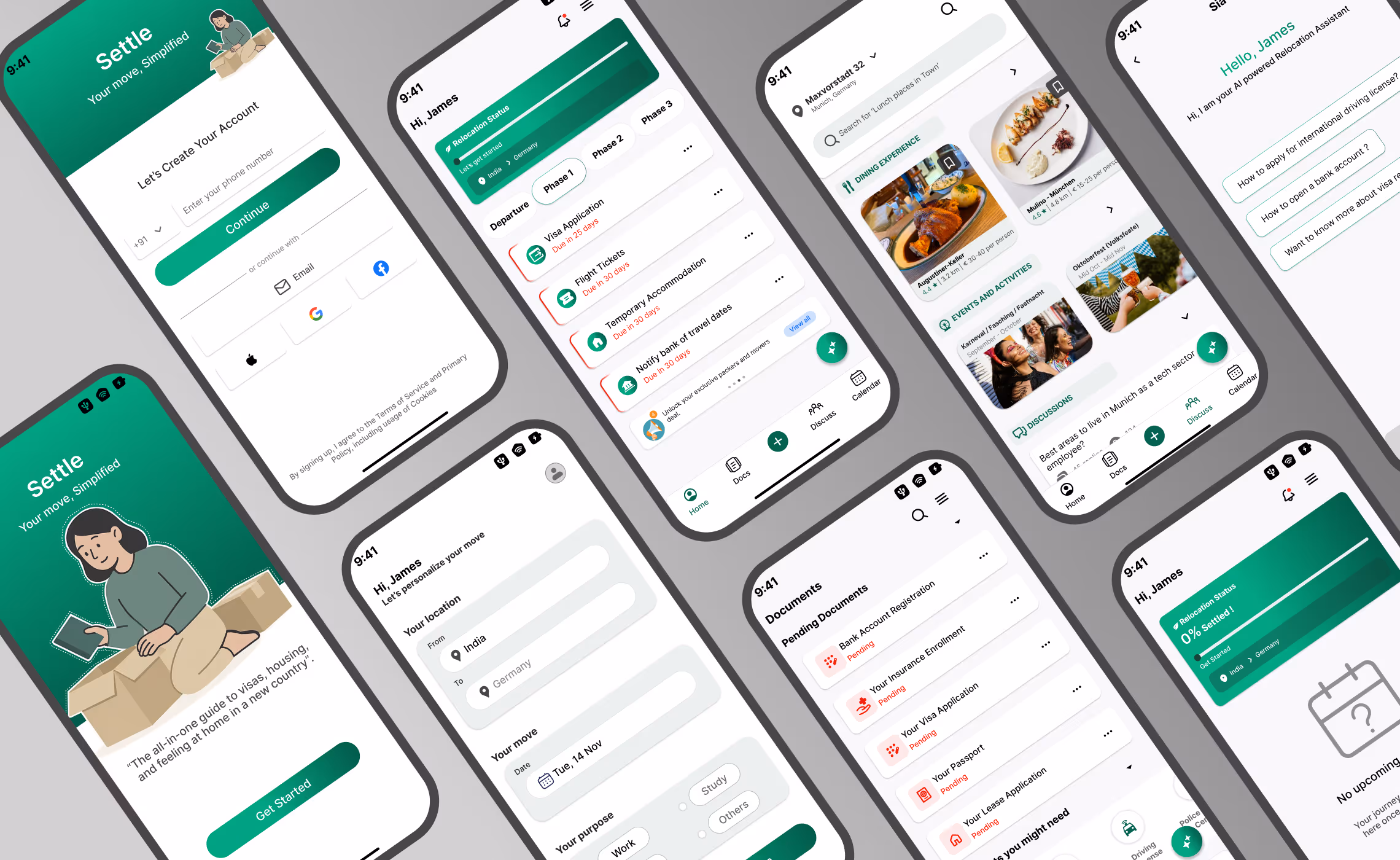 Settle app feature graphic