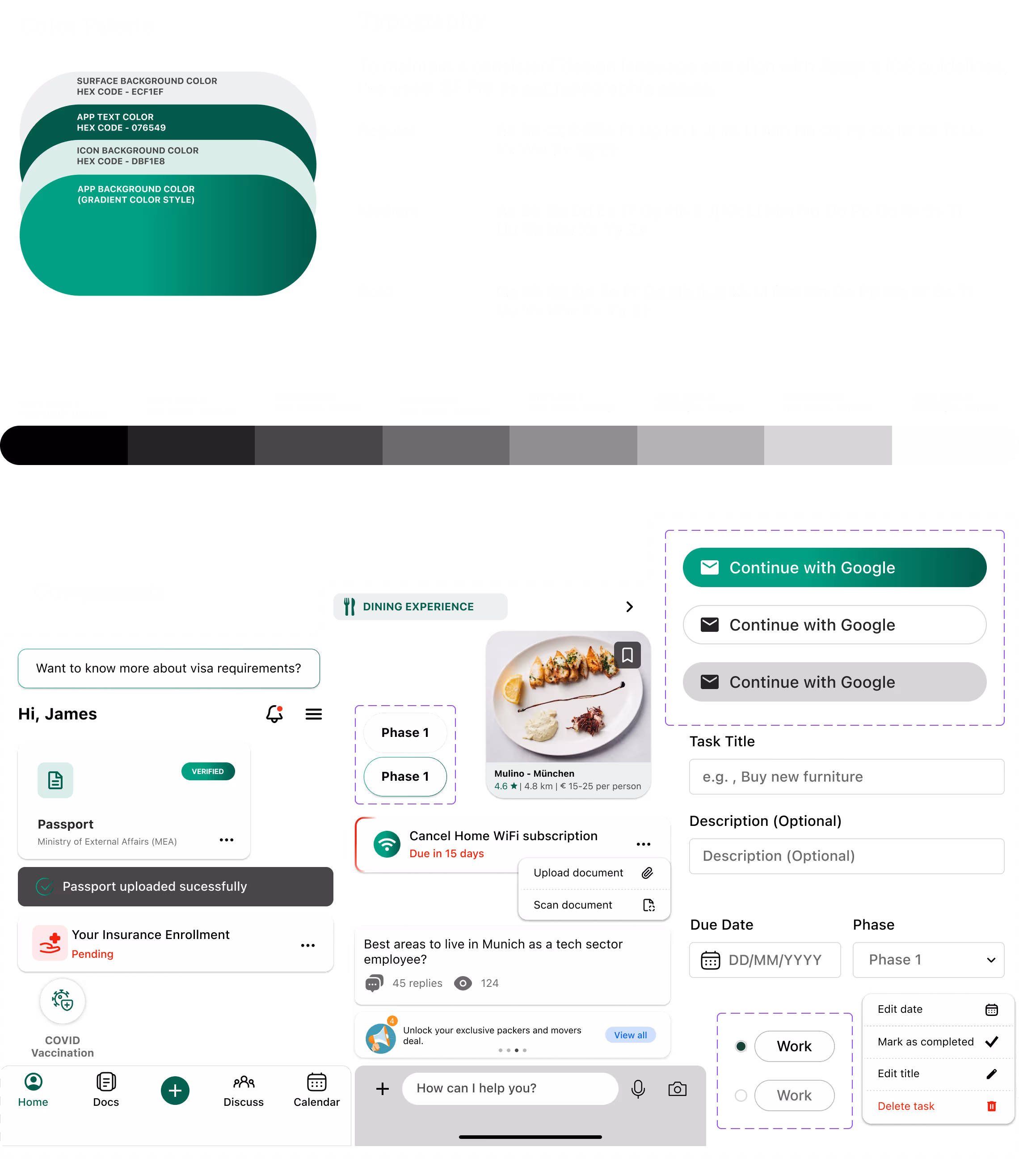 Design system and hi-fi designs