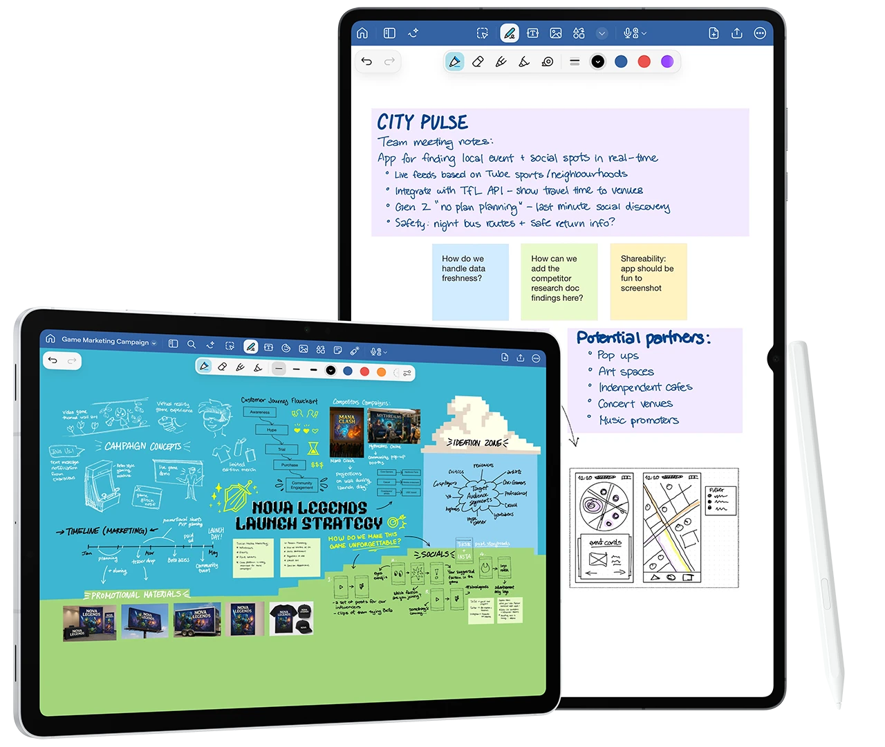 Galaxy Tab with Goodnotes App