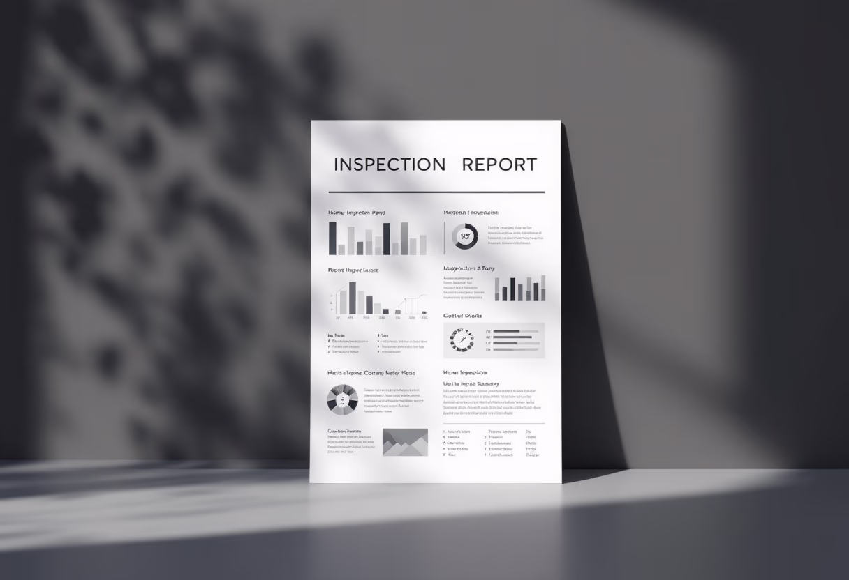 image of completed inspection report (for a home inspector)
