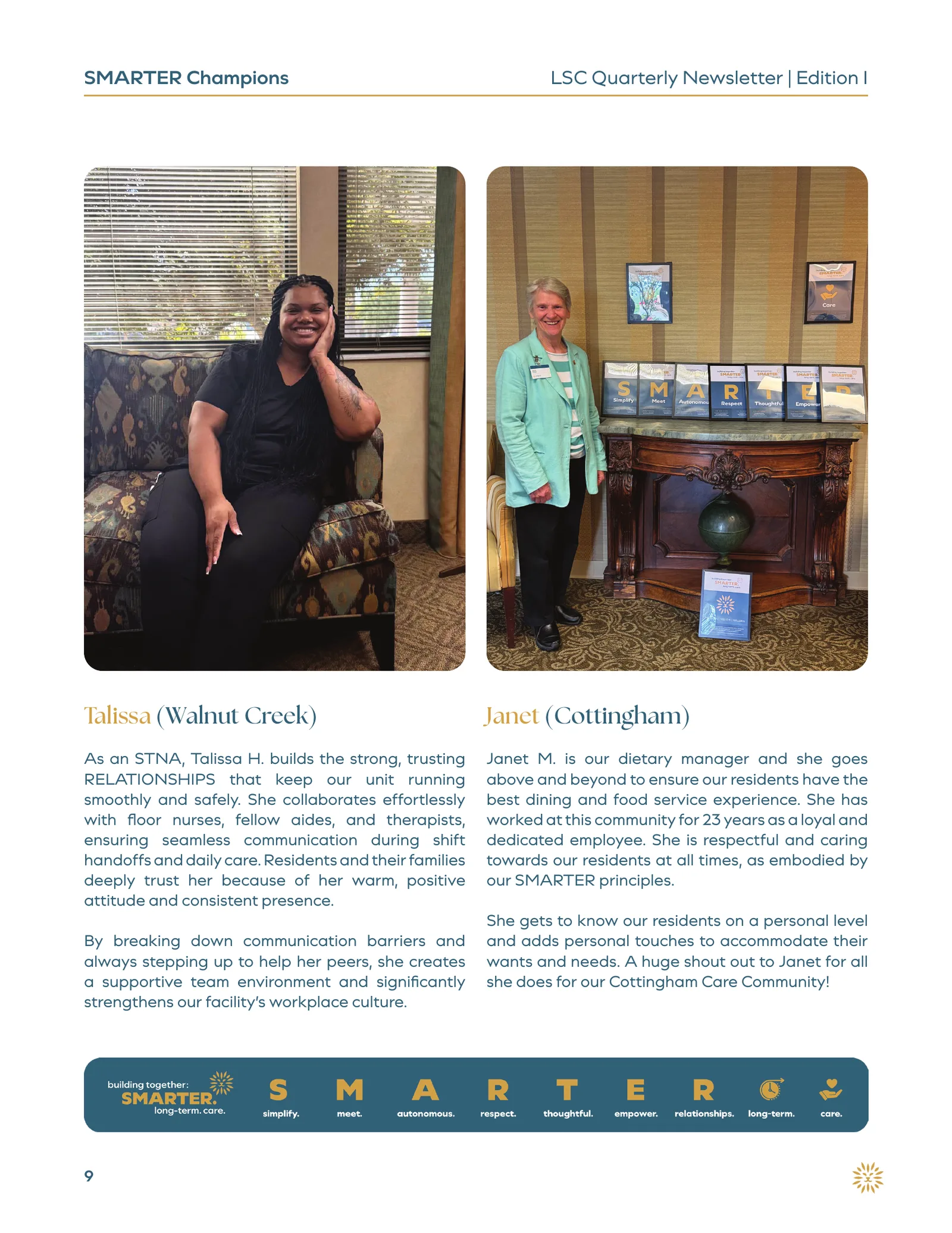 Lionstone Quarterly Newsletter page 9