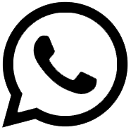 Ícono de WhatsApp con símbolo de teléfono dentro de un globo de diálogo.