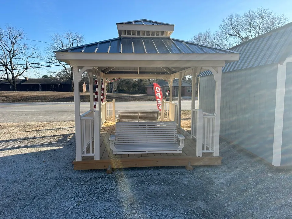 10x16 Rectangular Gazebo with Double Roof