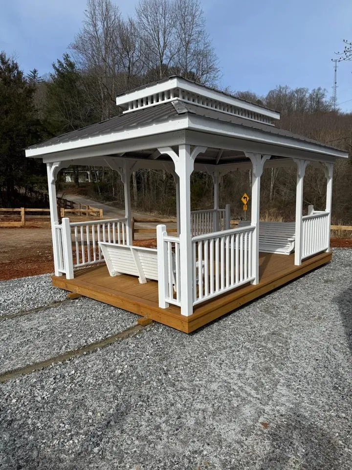 Rectangular Gazebo paint and double roof 10 x 16