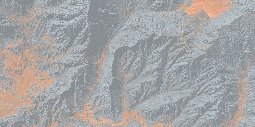Landscape view representing environmental monitoring and GIS fieldwork
