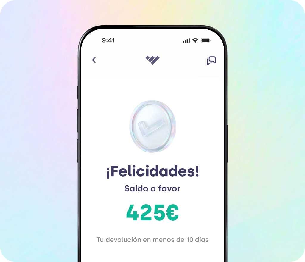 Pantalla de TaxDown: Tu declaración está correcta