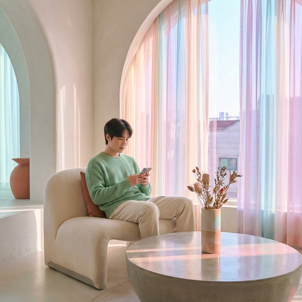 Persona en sillón usando TaxDown desde casa con tranquilidad