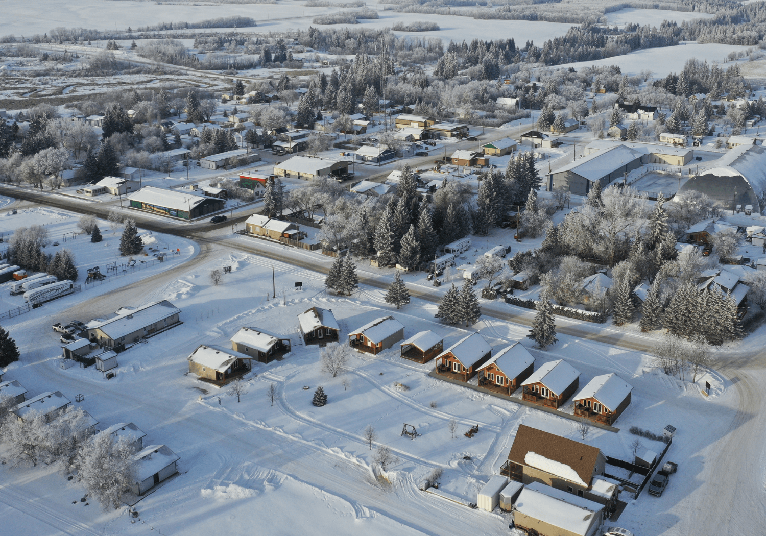 Aurora Skies Resort in winter