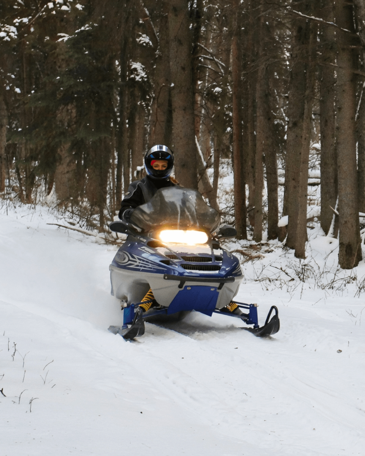 Guided snowmobile tour Saskatchewan