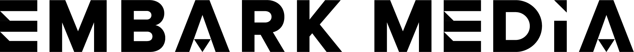 Embark Media black logo
