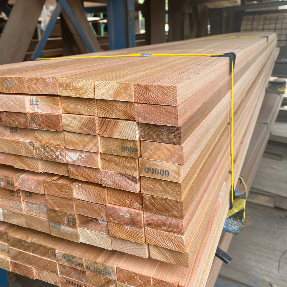 stack of cedar posts 