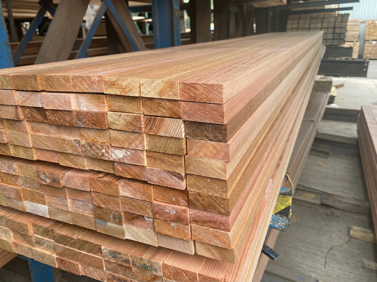 stack of pine 2 x 4"s