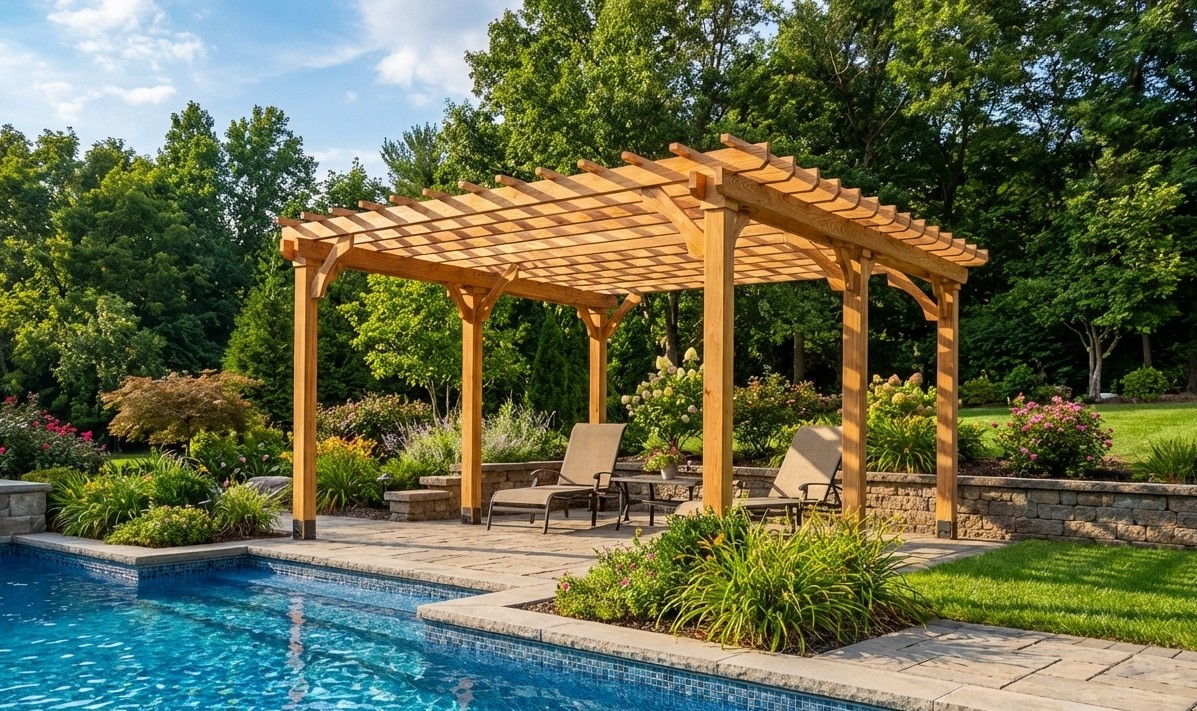 picture of a 16 x 20 gable pavilion