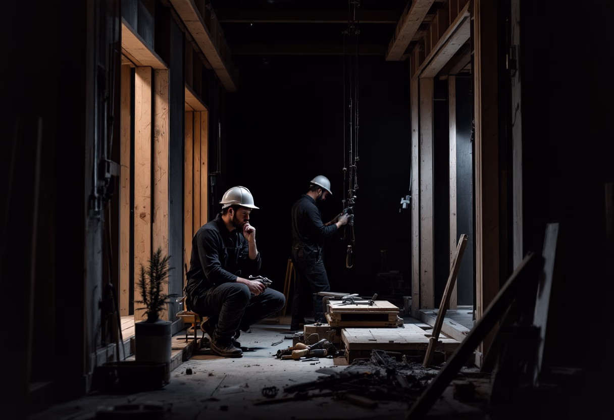 image of residential construction project (for a construction company)