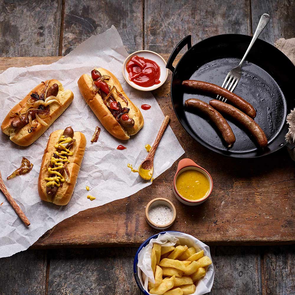 Frankfurter Hot dogs from Rare & Pasture