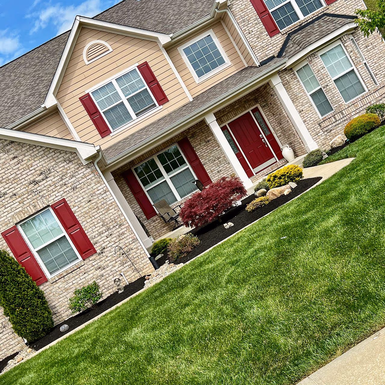 Residential property lawn care maintenance in Hamilton County Indiana by Gould Brothers Outdoor Solutions LLC