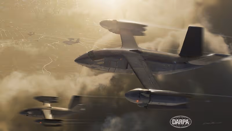 Artist’s concept for the SPRINT X-76, a proof-of-concept technology demonstrator that aims to demonstrate technologies and concepts needed for runway-independent, high-speed flight.
