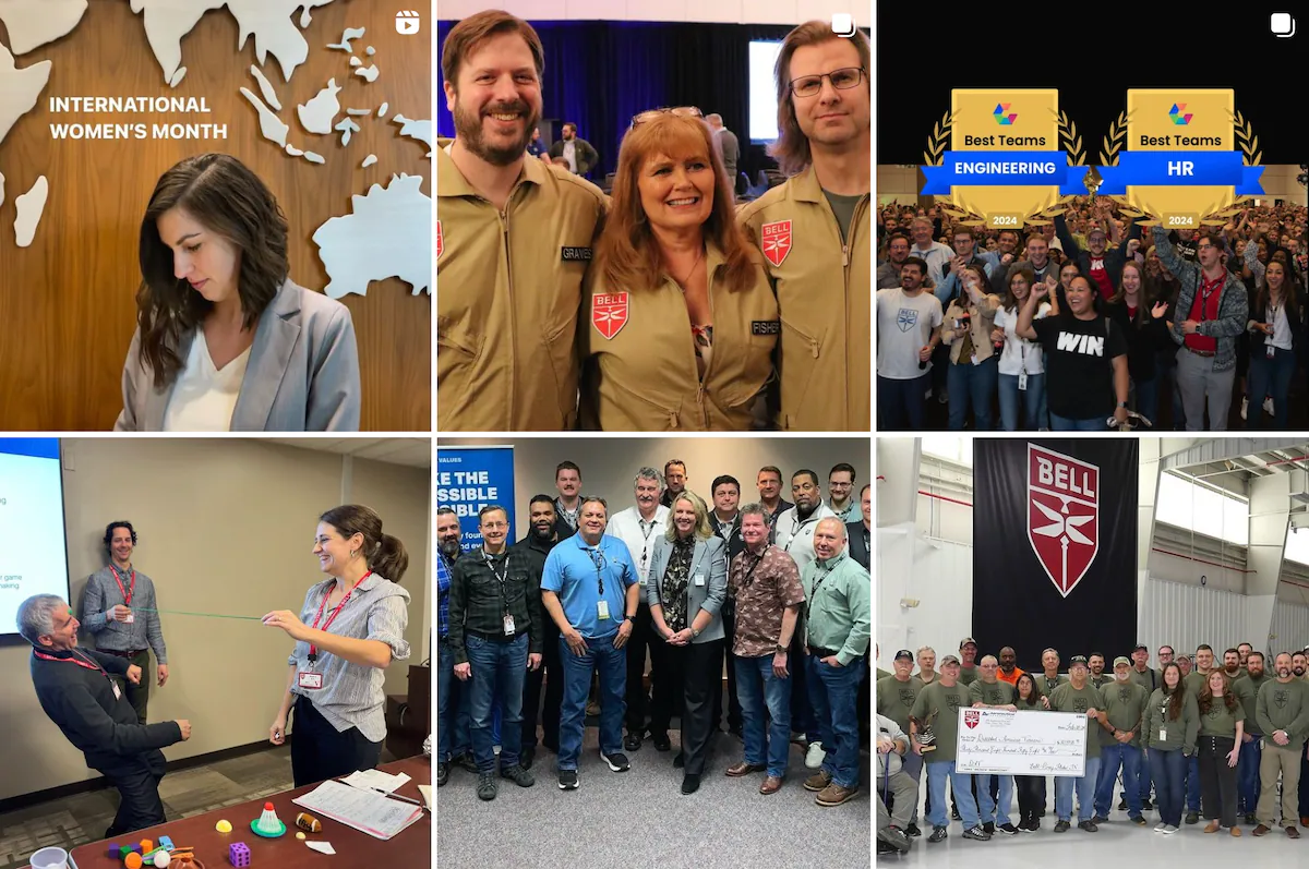 Collage featuring diverse groups, events for International Women’s Month, and team achievements at