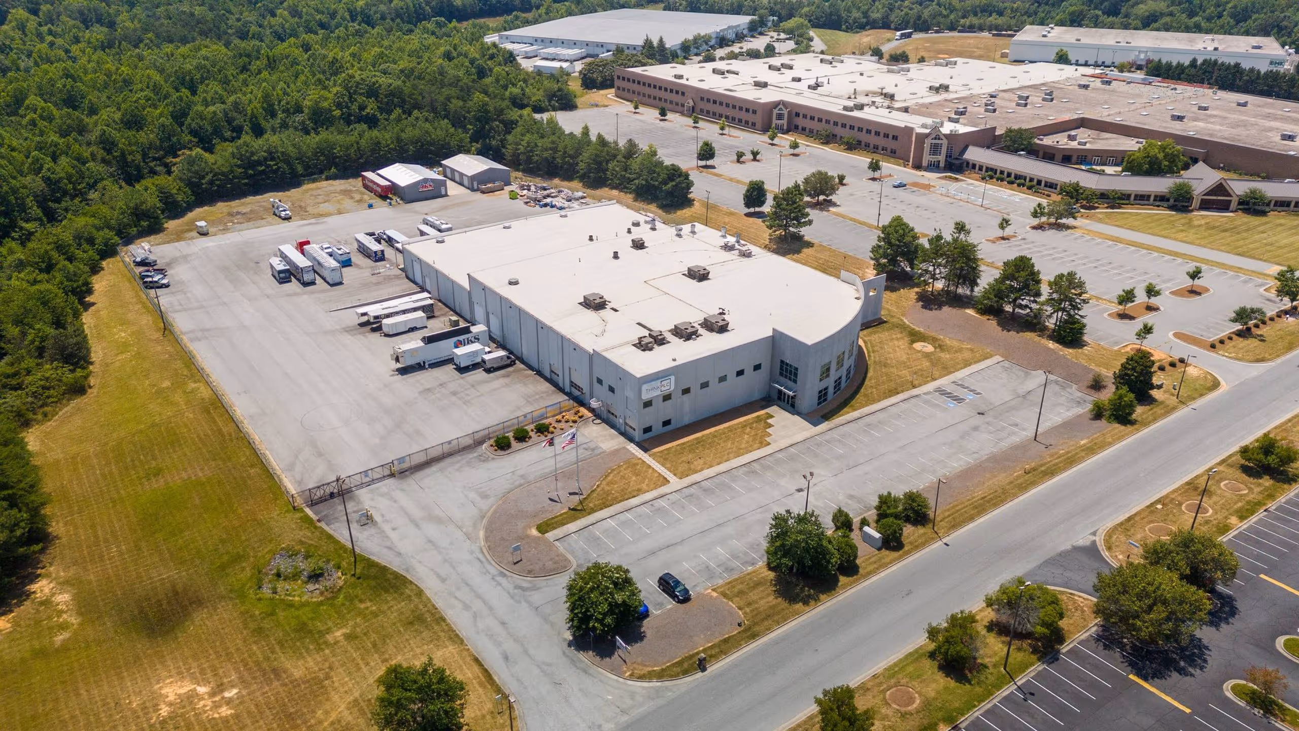 Aerial view BlueSky Mobile Power NC facility