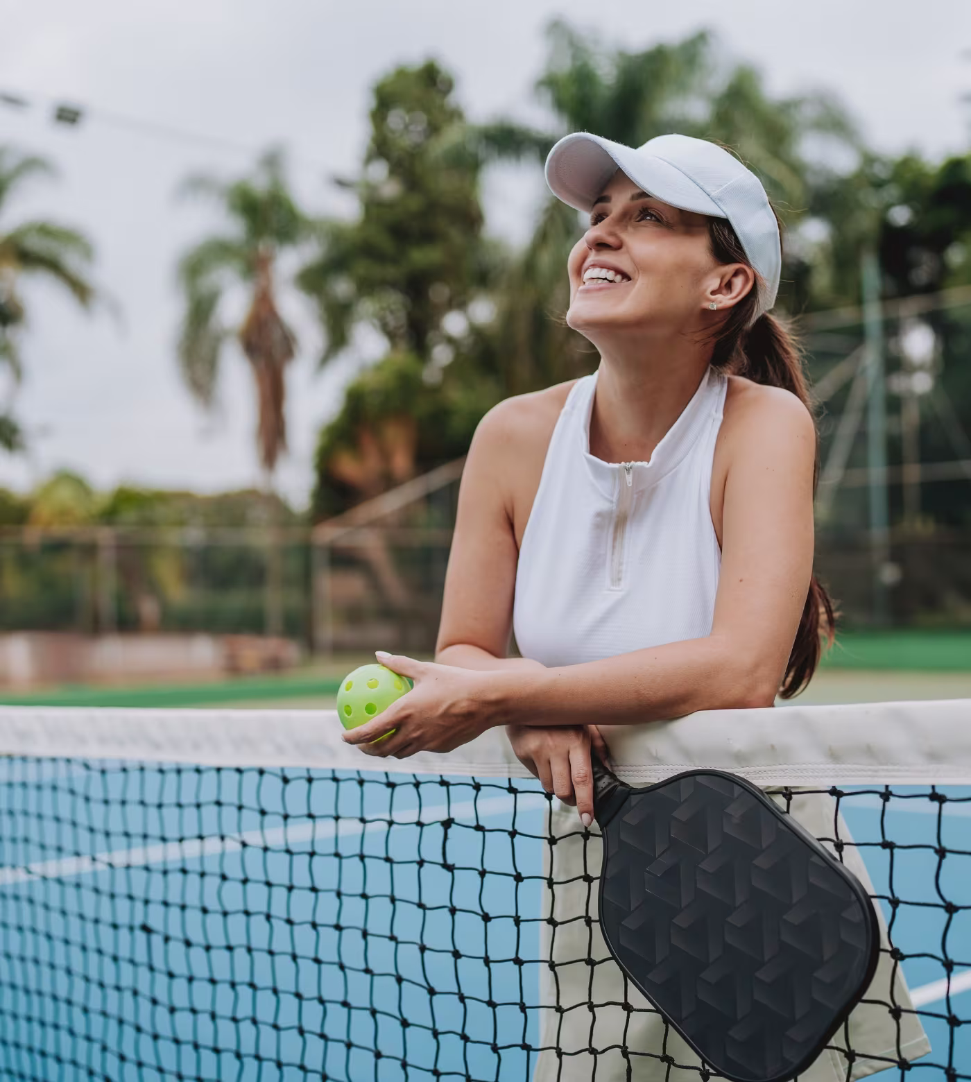 Woman Wearing an Oversize Denim Holding the Waistline