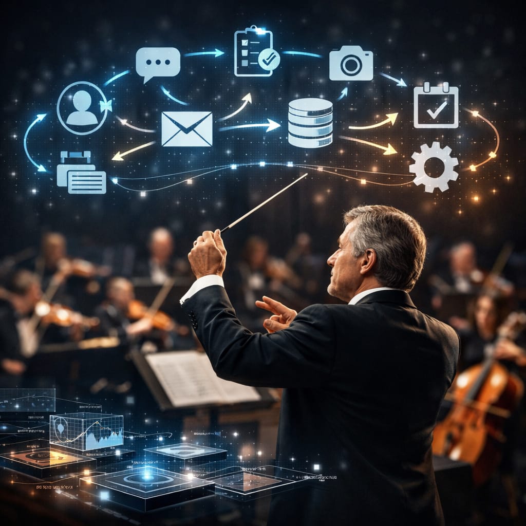 Flowmatix orchestration engine visualization